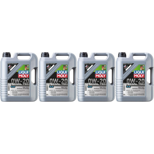 Liqui Moly 9734 Special Tec AA 0W-20 Motoröl 4x 5 = 20 Liter