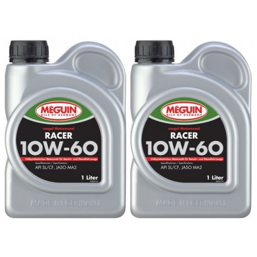 Meguin megol 6524 4T RACER 10W-60 VS Motorrad Motoröl 2x 1l = 2 Liter