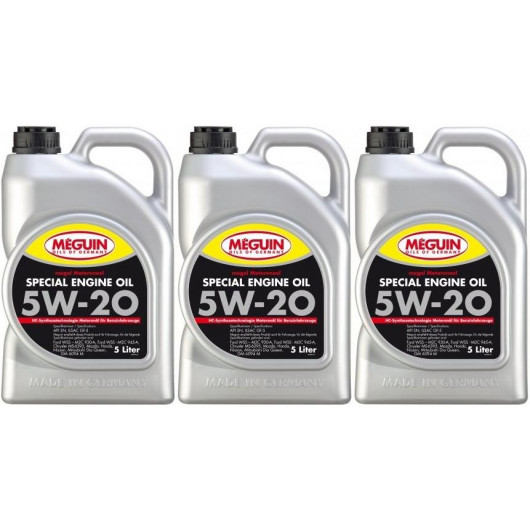 Meguin megol 9499 Motoröl Special Engine Oil SAE 5W-20 3x 5 = 15 Liter