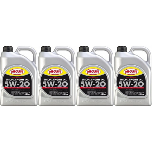 Meguin megol 9499 Motoröl Special Engine Oil SAE 5W-20 4x 5 = 20 Liter