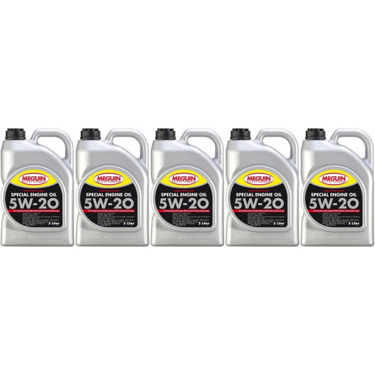 Meguin megol 9499 Motoröl Special Engine Oil SAE 5W-20 5x 5 = 25 Liter