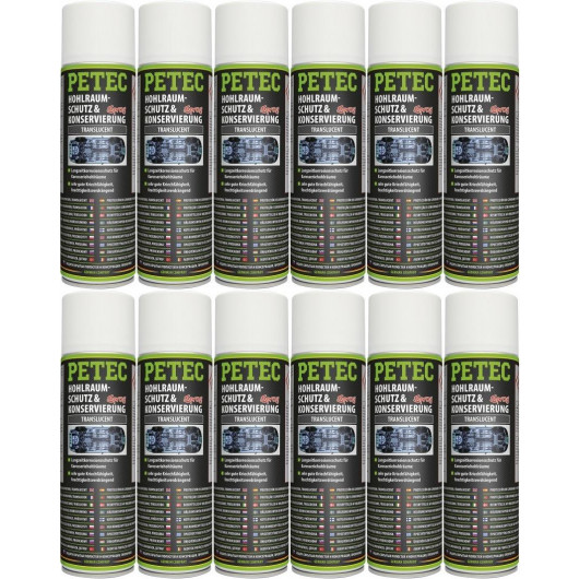 Petec Hohlraumschutz & Konservierung, Spray 12x 500ml