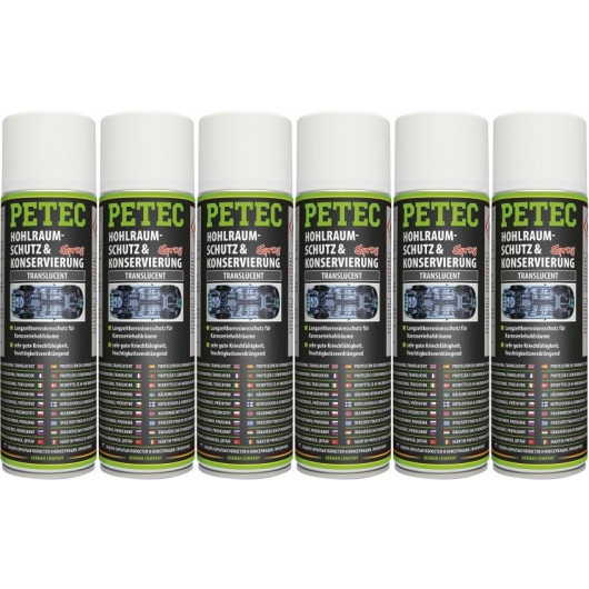 Petec Hohlraumschutz & Konservierung, Spray 6x 500ml