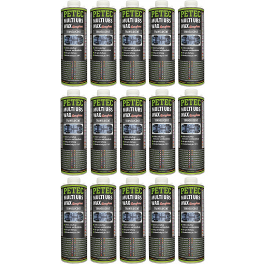 Petec Multi UBS WAX transparent 1000ml Saugdose 15x 1l = 15 Liter