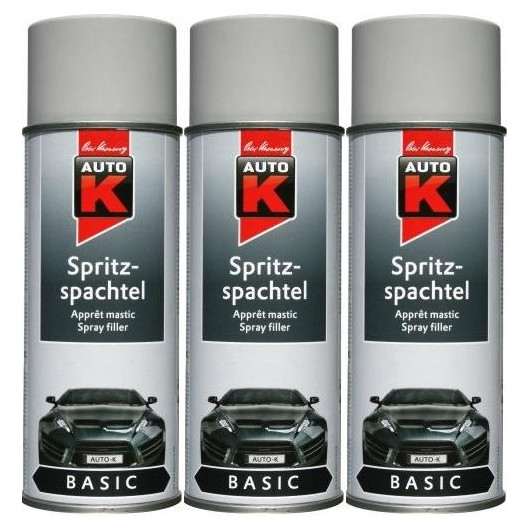 Auto-K Basic Spritzspachtel, 3x 400 Milliliter