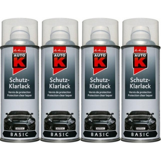 Auto-K Basic Schutz-Klarlack glänzend, 4x 400 Milliliter