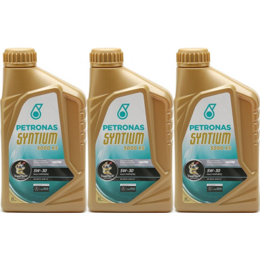 Petronas Syntium 5000 XS 5W-30 Motoröl 3x 1l = 3 Liter