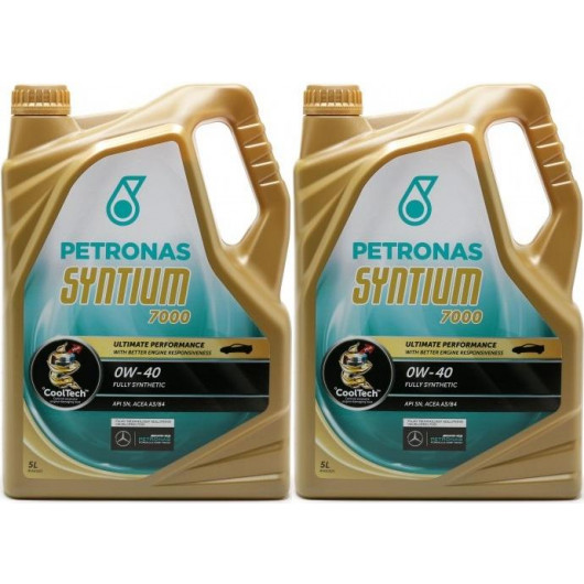 Petronas Syntium 7000 0W-40 Motoröl 2x 5 = 10 Liter