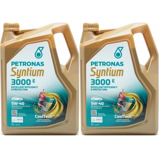 Petronas Syntium 3000 E 5W-40 Motoröl 2x 5 = 10 Liter