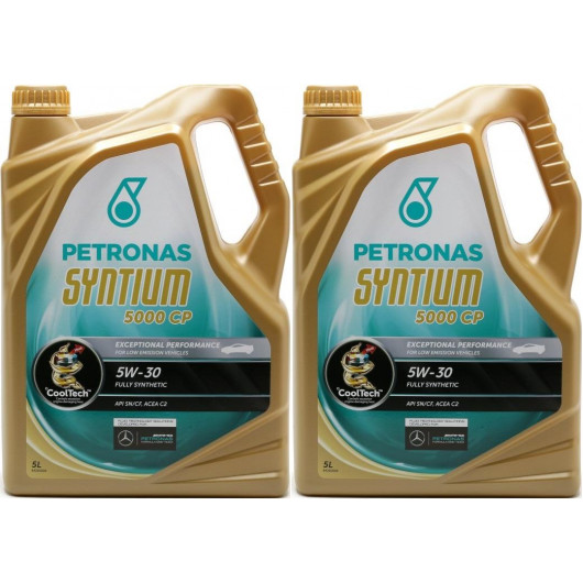 Petronas Syntium 5000 CP 5W-30 Motoröl 2x 5 = 10 Liter