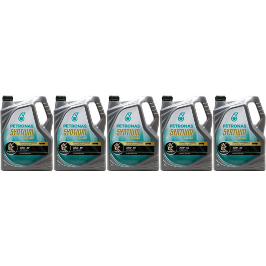Petronas Syntium 800 EU 10W-40 Motoröl 5x 5 = 25 Liter