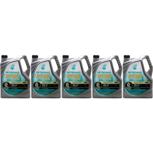 Petronas Syntium 800 EU 10W-40 Motoröl 5x 5 = 25 Liter