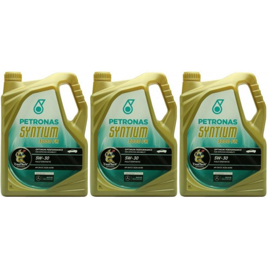 Petronas Syntium 3000 FR 5W-30 Motoröl 3x 5 = 15 Liter