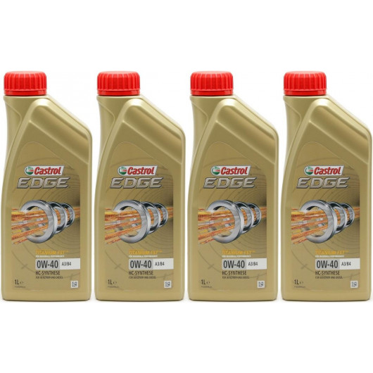 Castrol Edge Fluid Titanium (ex. FST) 0W-40 A3/B4 Motoröl 4x 1l = 4 Liter