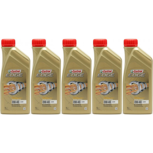 Castrol Edge Fluid Titanium (ex. FST) 0W-40 A3/B4 Motoröl 5x 1l = 5 Liter