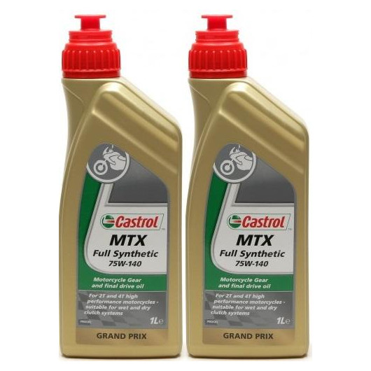 Castrol MTX FULL Synthetic 75W-140 Motorrad Getriebeöl 2x 1l = 2 Liter