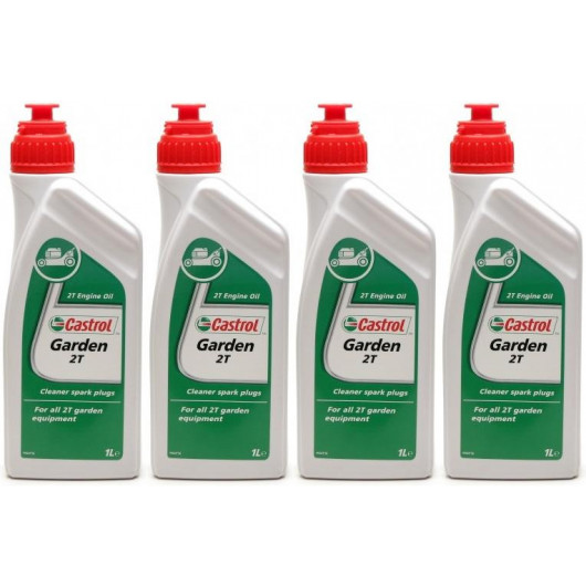 CASTROL GARDEN 2T Motoröliter 4x 1l = 4 Liter