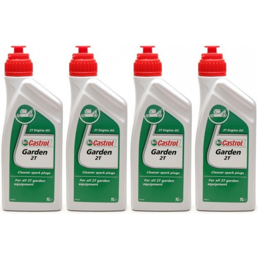 CASTROL GARDEN 2T Motoröliter 4x 1l = 4 Liter