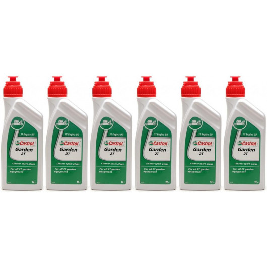 CASTROL GARDEN 2T Motoröliter 6x 1l = 6 Liter