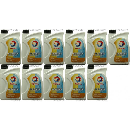 Total Glacelf Auto Supra Kühlerfrostschutz Konzentrat 11x 1l = 11 Liter