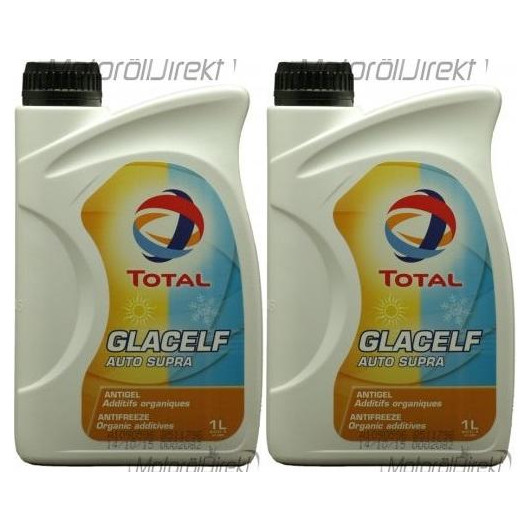 Total Glacelf Auto Supra Kühlerfrostschutz Konzentrat 2x 1l = 2 Liter