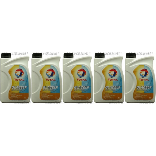 Total Glacelf Auto Supra Kühlerfrostschutz Konzentrat 5x 1l = 5 Liter