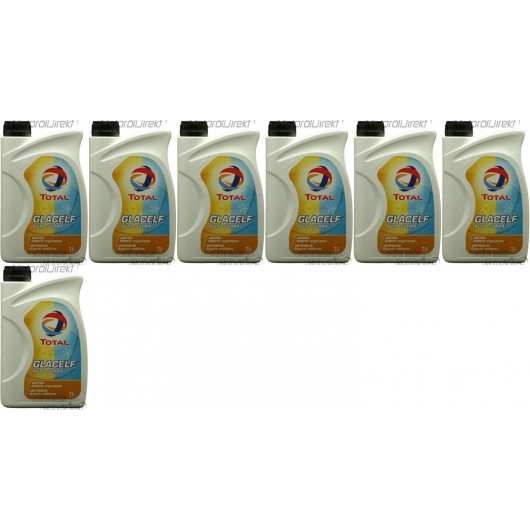 Total Glacelf Auto Supra Kühlerfrostschutz Konzentrat 7x 1l = 7 Liter