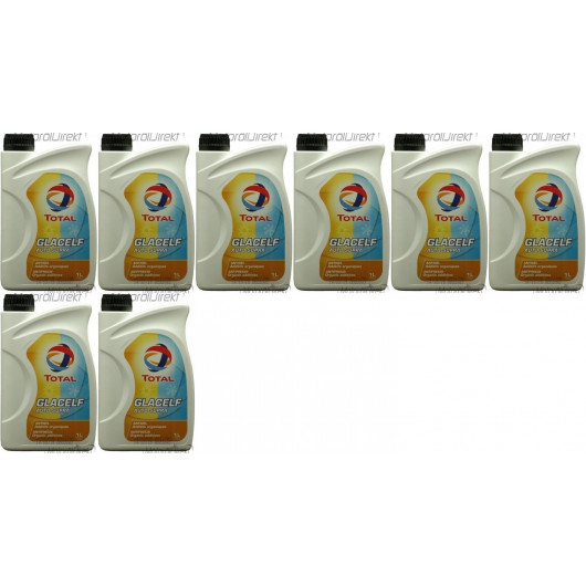 Total Glacelf Auto Supra Kühlerfrostschutz Konzentrat 8x 1l = 8 Liter