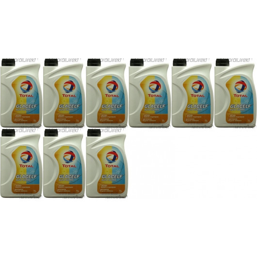 Total Glacelf Auto Supra Kühlerfrostschutz Konzentrat 9x 1l = 9 Liter