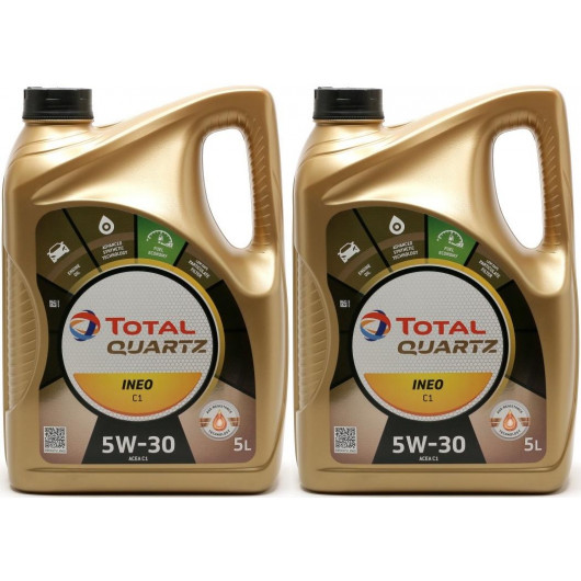 Total Quartz Ineo C1 5W-30 Motoröl 2x 5 = 10 Liter
