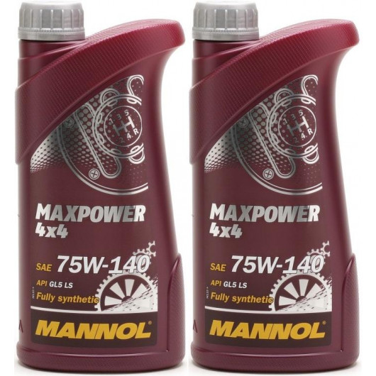 MANNOL Maxpower 4x4 75W-140 API GL 5 LS 2x 1l = 2 Liter