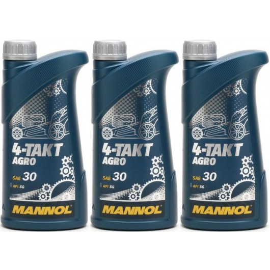 MANNOL 4-Takt Agro SAE 30 3x 1l = 3 Liter