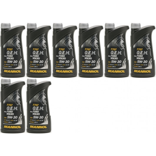 MANNOL 7707 O.E.M. 5W-30 Motoröl (Volvo/Ford) 8x 1l = 8 Liter