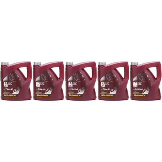 MANNOL Basic Plus 75W-90 API GL 4+ 5x 4l = 20 Liter