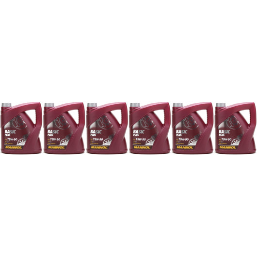 MANNOL Basic Plus 75W-90 API GL 4+ 6x 4l = 24 Liter