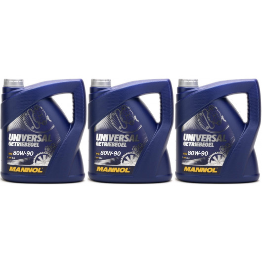 MANNOL Universal Getriebeöl 80W-90 API GL 4 3x 4l = 12 Liter