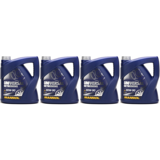 MANNOL Universal Getriebeöl 80W-90 API GL 4 4x 4l = 16 Liter
