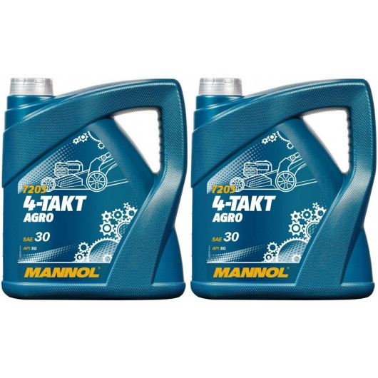 MANNOL 4-Takt Agro SAE 30 2x 4l = 8 Liter