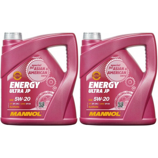 MANNOL Energy Ultra JP 5W-20 Motoröl 2x 4l = 8 Liter