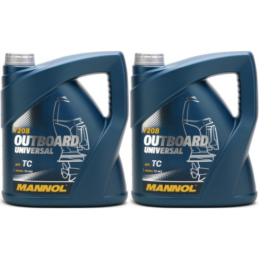 MANNOL Outboard Universal TCW2 Motoröl 2x 4l = 8 Liter