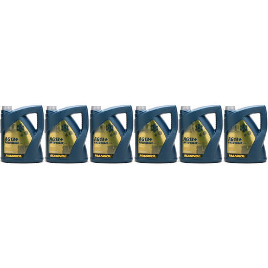 Mannol Kühlerfrostschutz Antifreeze AG13+ -40 Advanced Fertigmix 6x 5 = 30 Liter