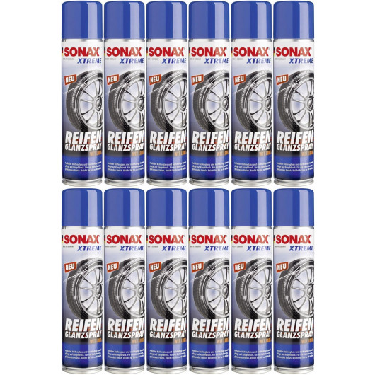 SONAX XTREME Reifen Glanz Spray 12x 400 Milliliter