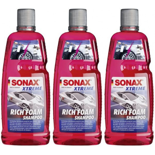 Sonax Xtreme RichFoam Shampoo 1 Liter 3x 1l = 3 Liter