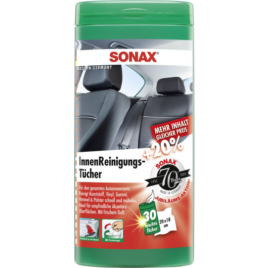 Sonax InnenReinigungstücher Box 25Stk