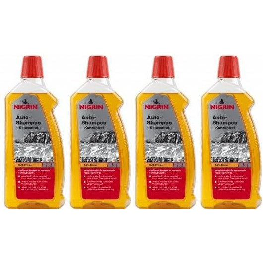 Nigrin Auto-Shampoo Konzentrat Orange 1000ml 4x 1l = 4 Liter