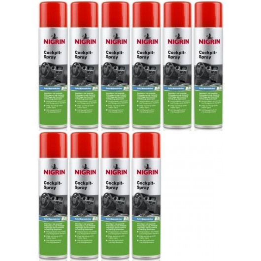Nigrin Cockpit-Spray Meeresbrise 10x 400 Milliliter