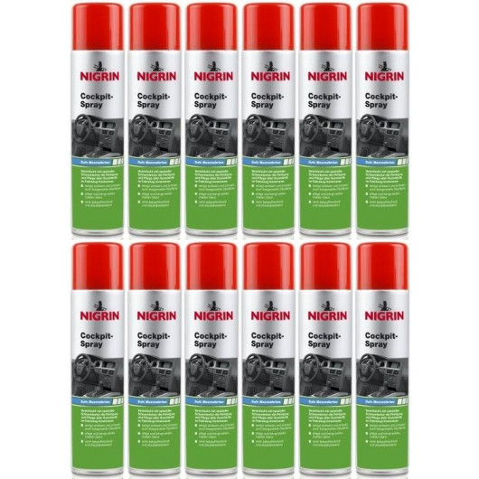 Nigrin Cockpit-Spray Meeresbrise 12x 400 Milliliter