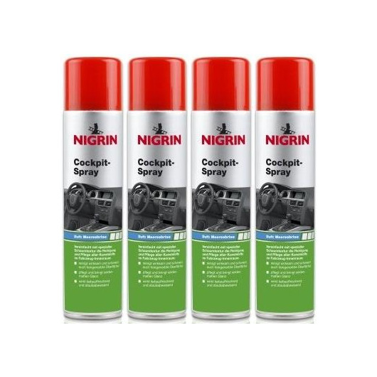 Nigrin Cockpit-Spray Meeresbrise 4x 400 Milliliter