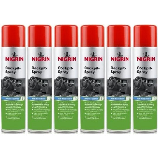 Nigrin Cockpit-Spray Meeresbrise 6x 400 Milliliter