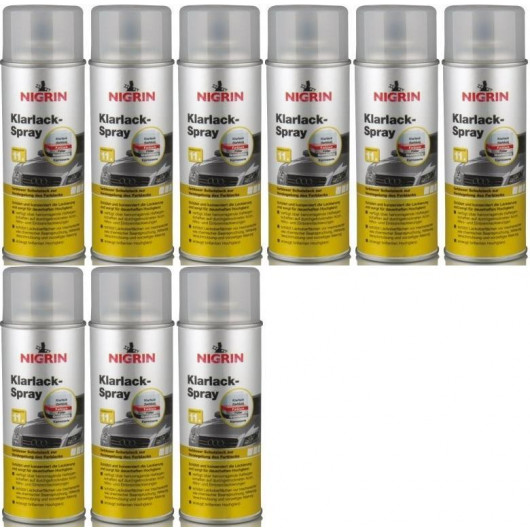 Nigrin Klarlack Spray 9x 400 Milliliter